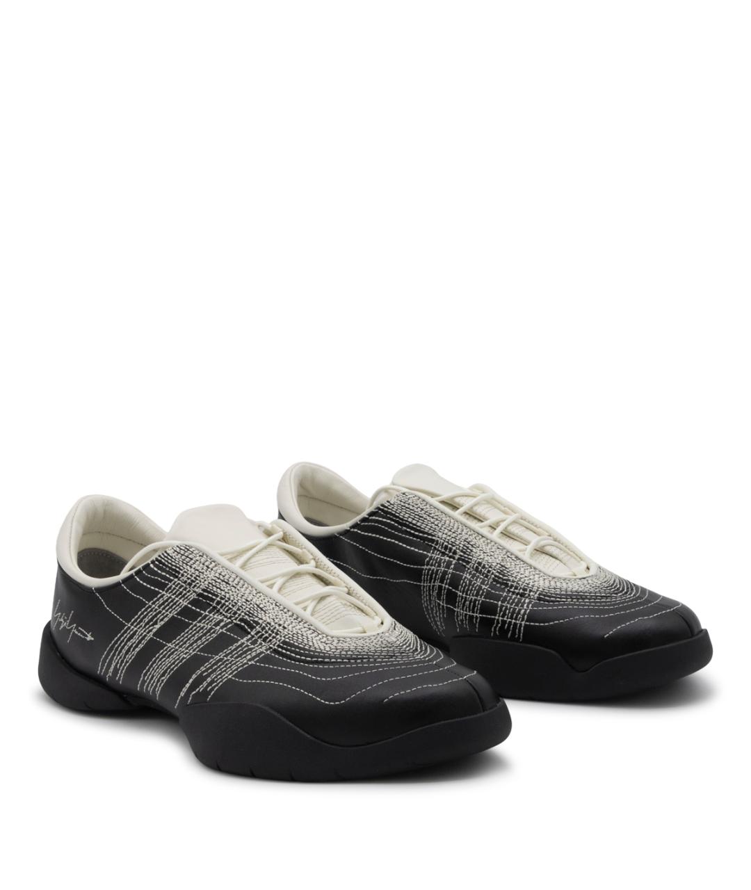 Y-3 Мульти кожаные низкие кроссовки / кеды, фото 2