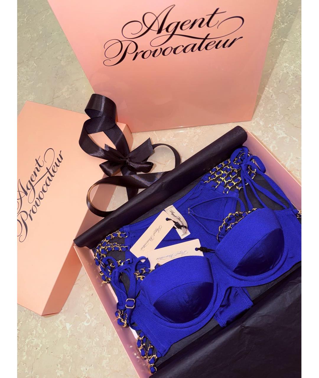 AGENT PROVOCATEUR Синий полиамидовый купальник, фото 5