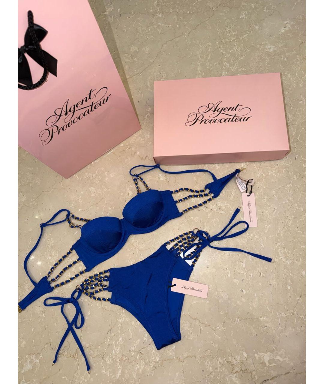 AGENT PROVOCATEUR Синий полиамидовый купальник, фото 2