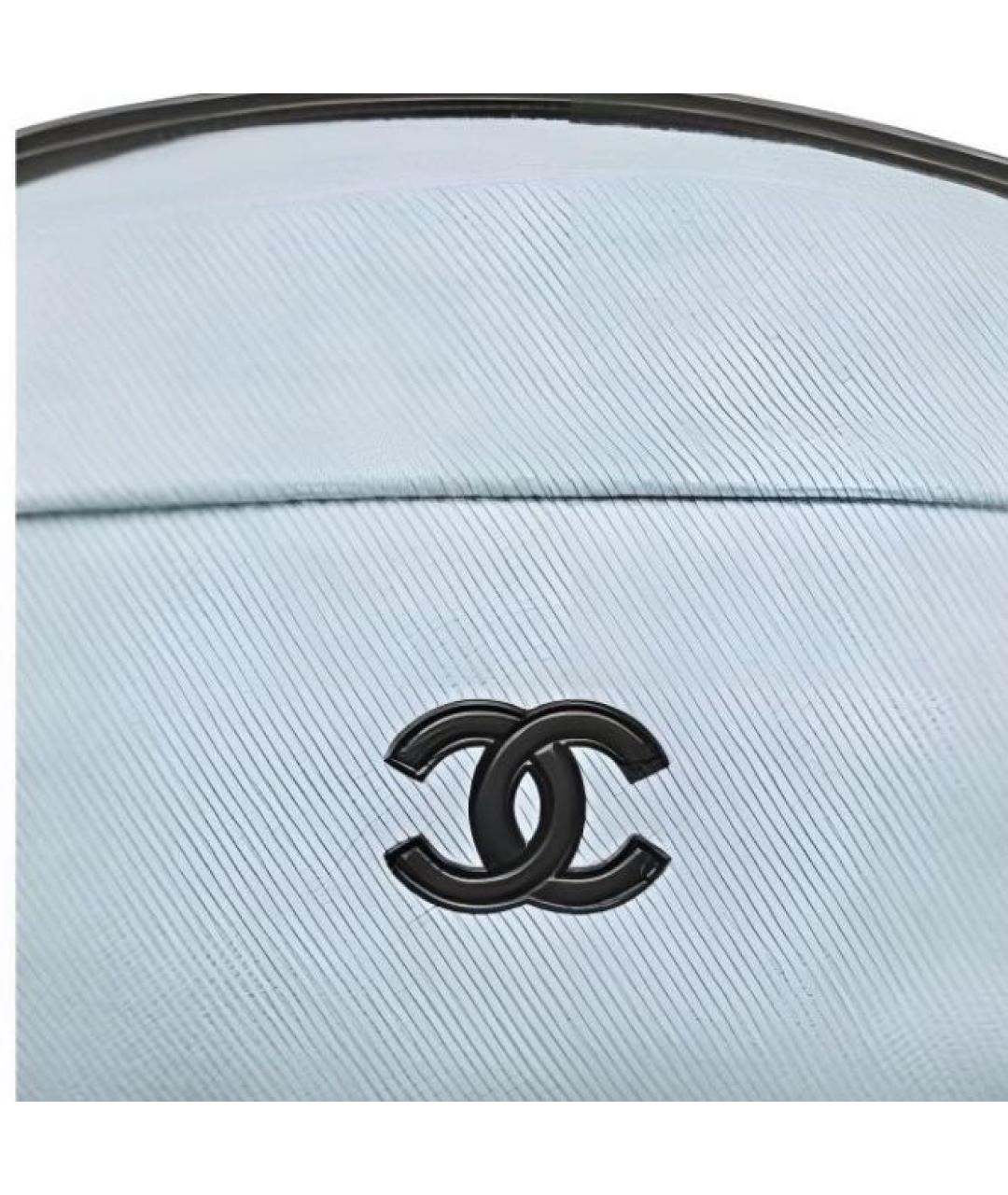 CHANEL Голубая сумка через плечо, фото 2