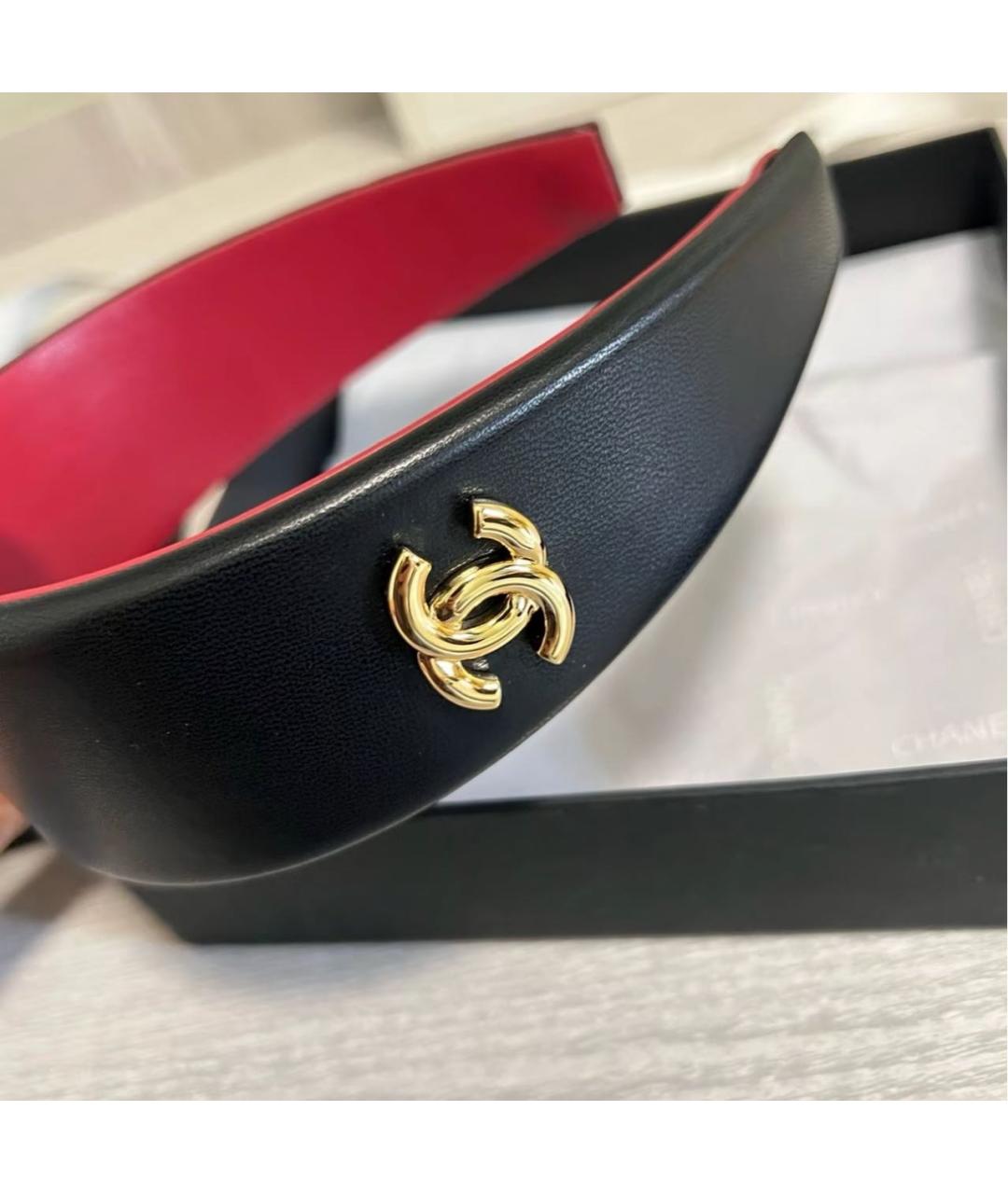 CHANEL Черный ободок, фото 4