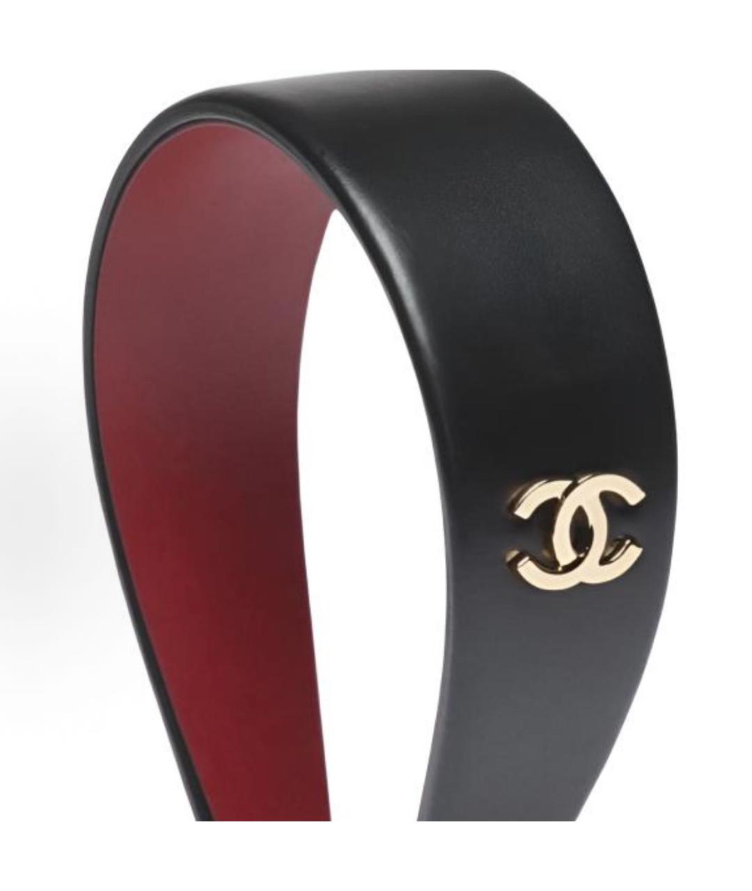 CHANEL Черный ободок, фото 2