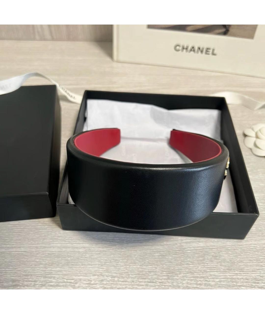CHANEL Черный ободок, фото 8