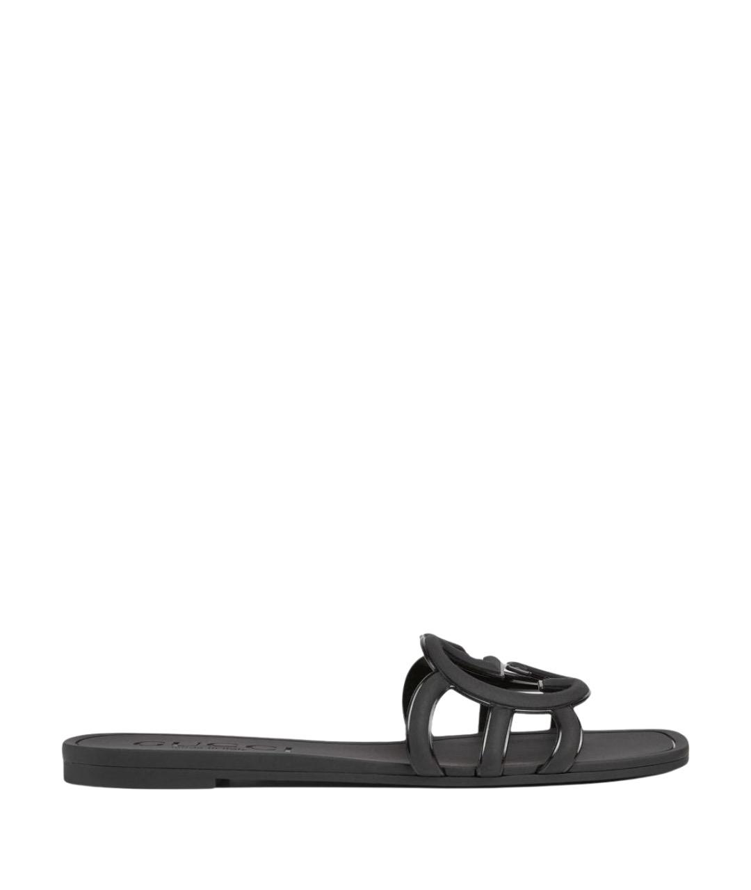GUCCI Черные шлепанцы, фото 1