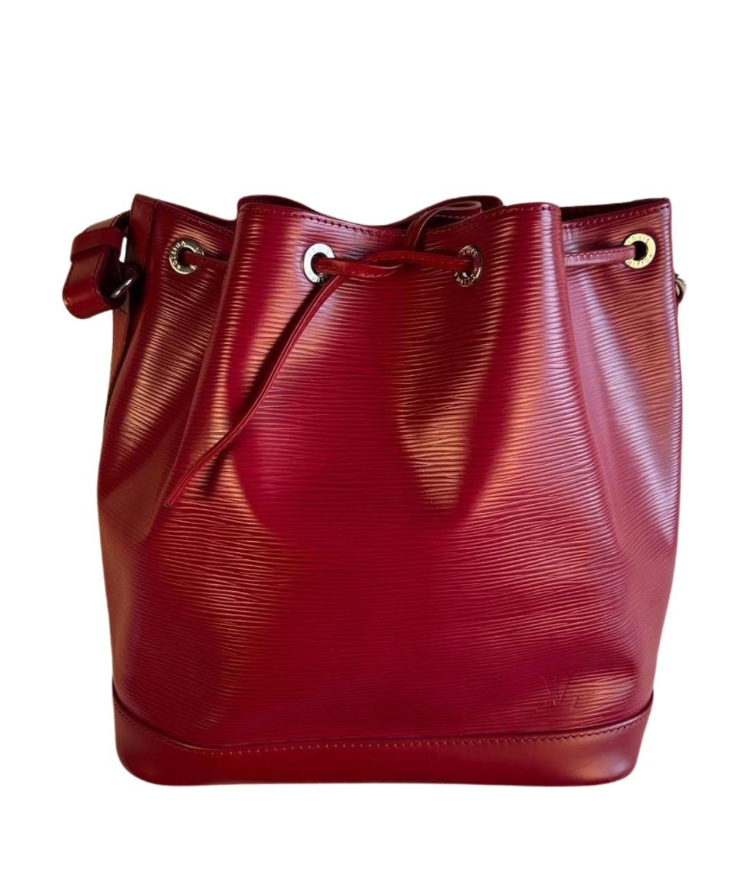 LOUIS VUITTON Бордовая кожаная сумка через плечо, фото 1