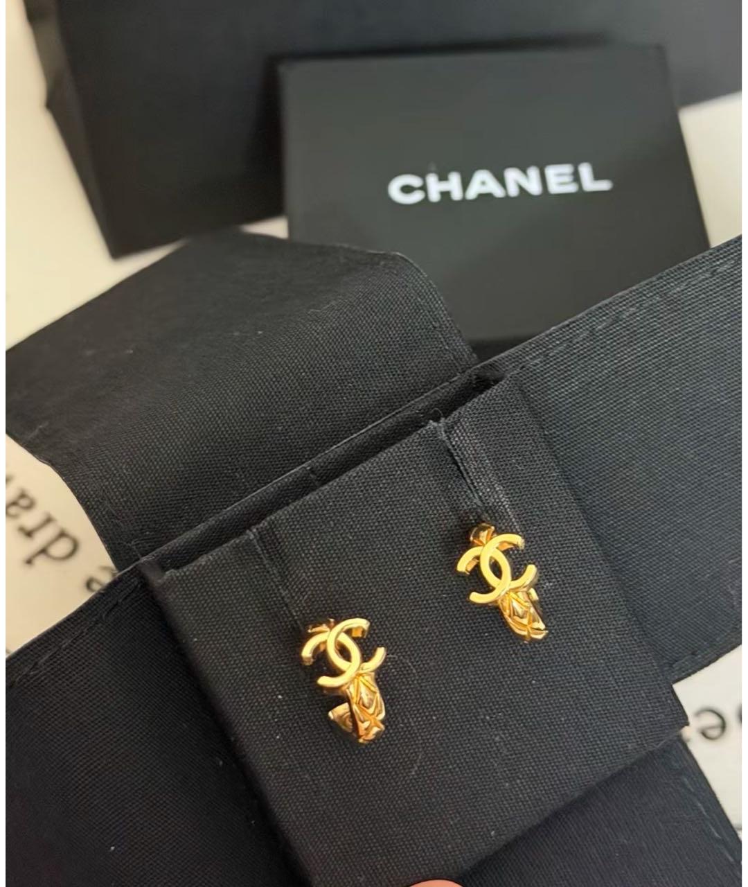 CHANEL Золотые серьги, фото 4