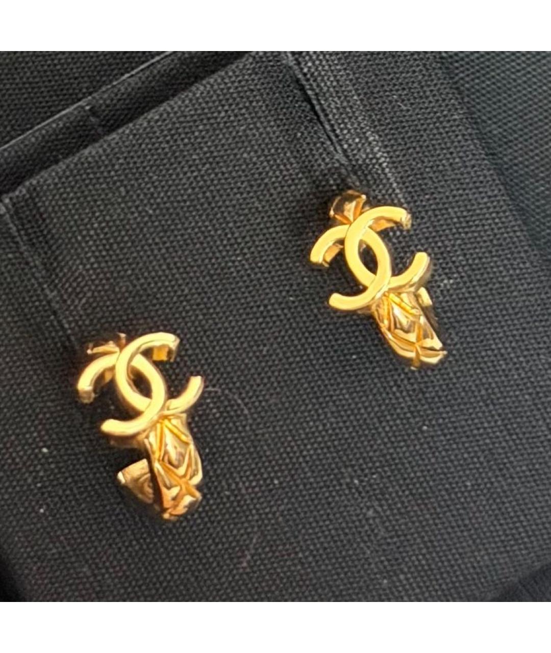 CHANEL Золотые серьги, фото 5