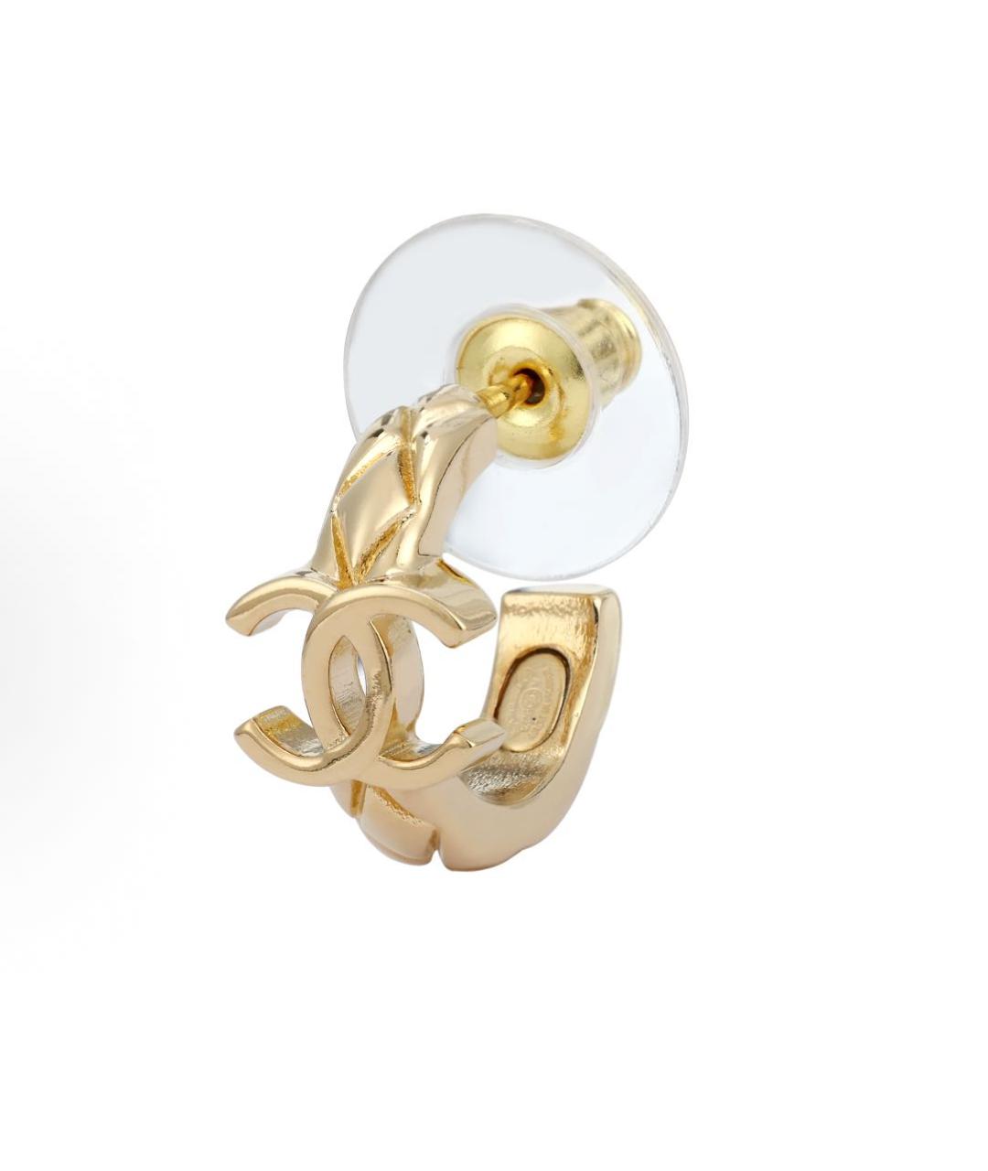CHANEL Золотые серьги, фото 2