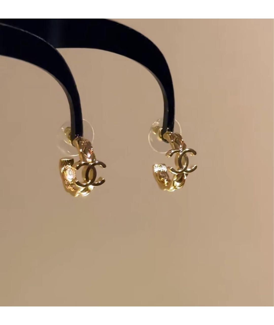 CHANEL Золотые серьги, фото 7