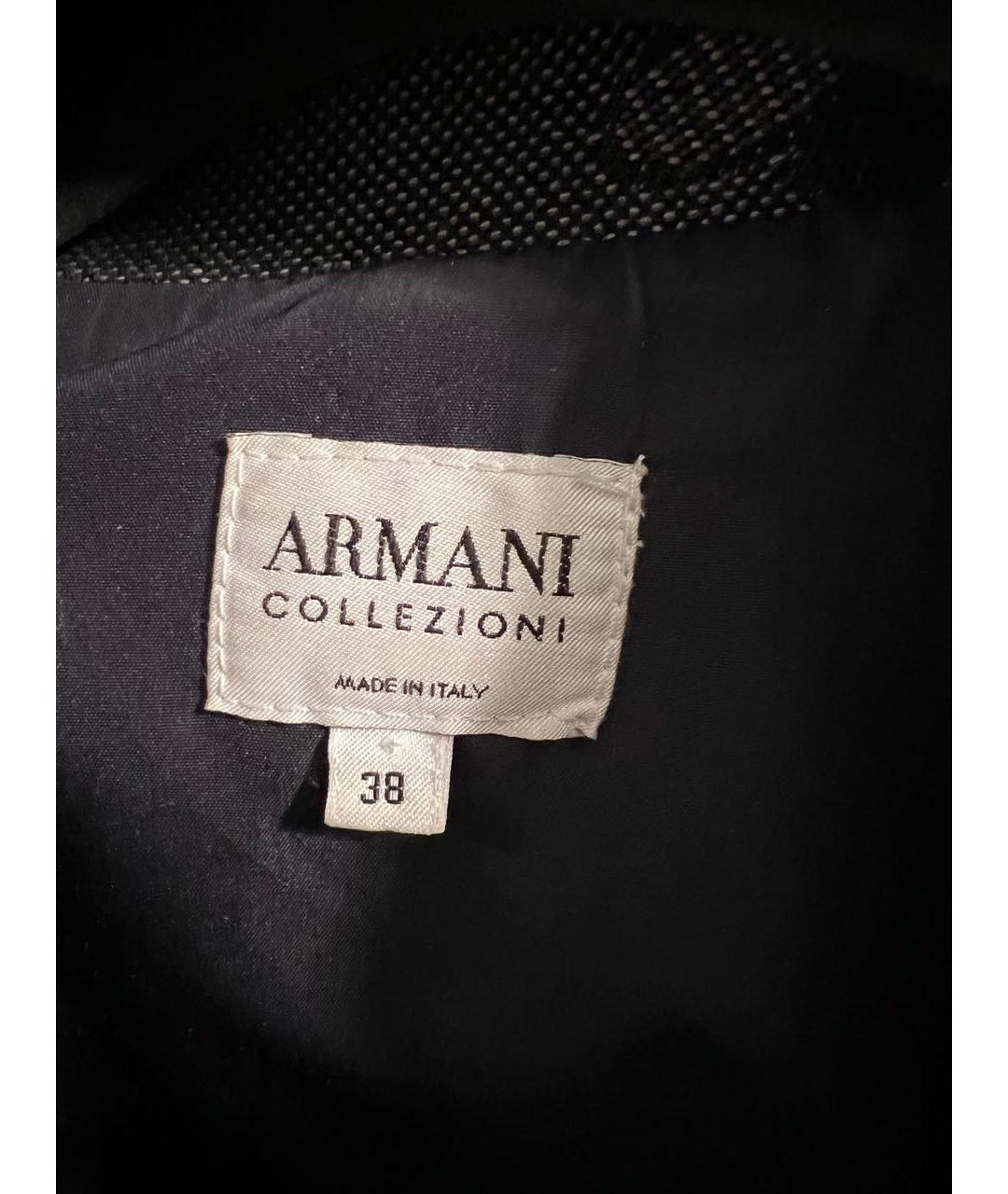 ARMANI COLLEZIONI Серый хлопковый жакет/пиджак, фото 4