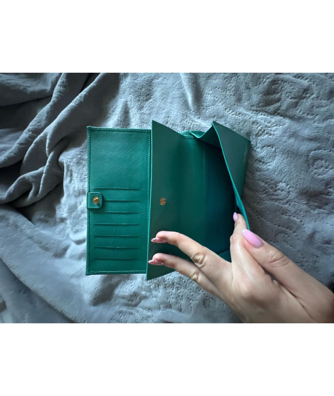 FERRAGAMO Бирюзовый кошелек, фото 7