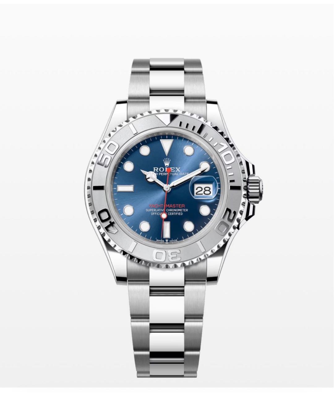 ROLEX Синие платиновые часы, фото 1