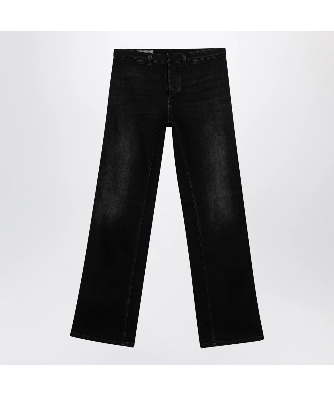GUCCI Черные хлопковые прямые джинсы, фото 1