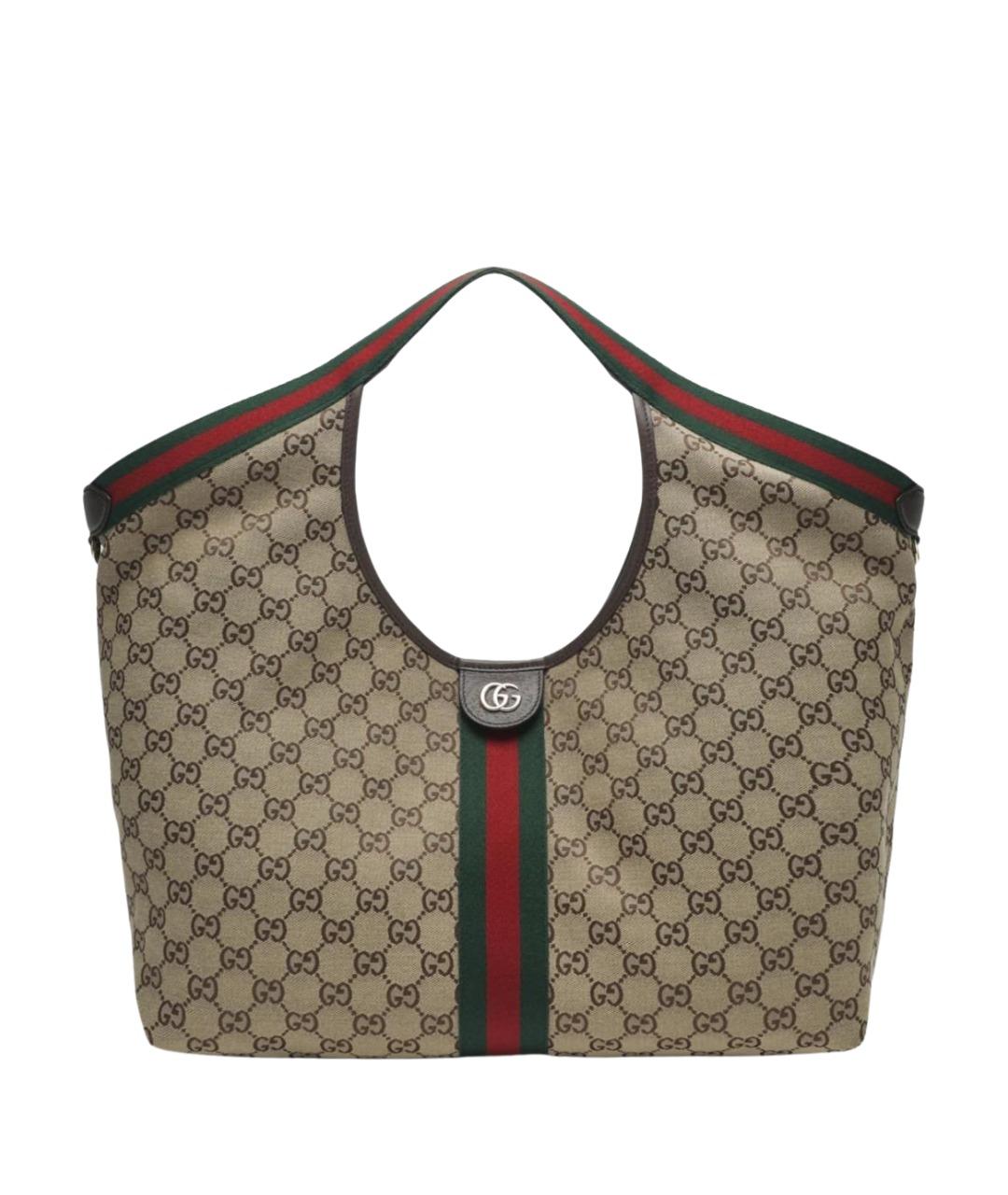 GUCCI Бежевая сумка тоут, фото 1