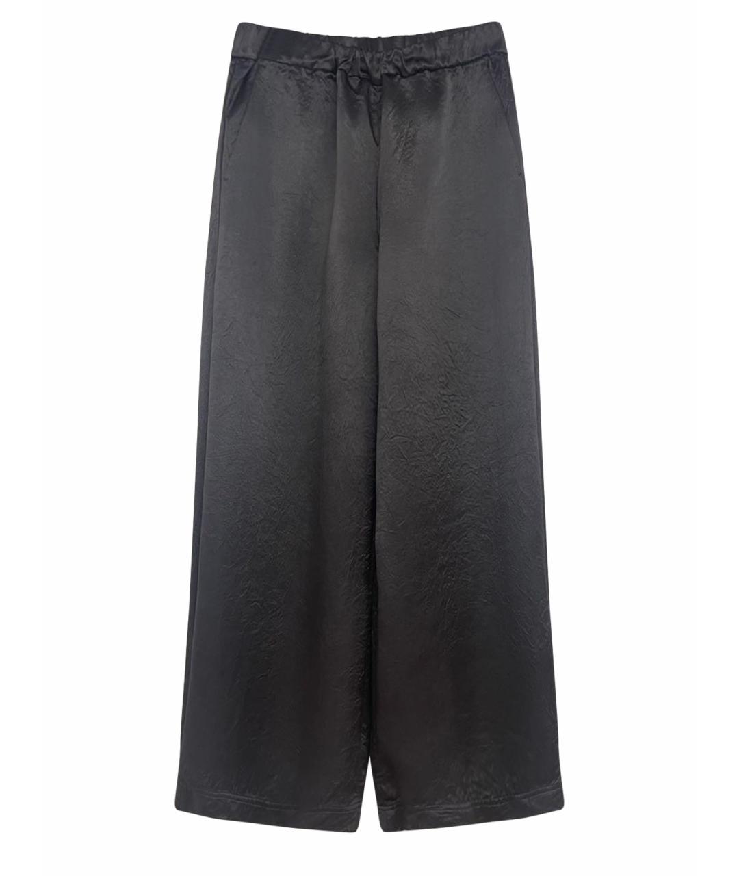 MAX MARA Серые ацетатные брюки широкие, фото 1
