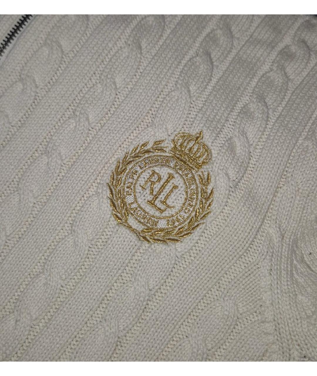 RALPH LAUREN Белый хлопковый кардиган, фото 4