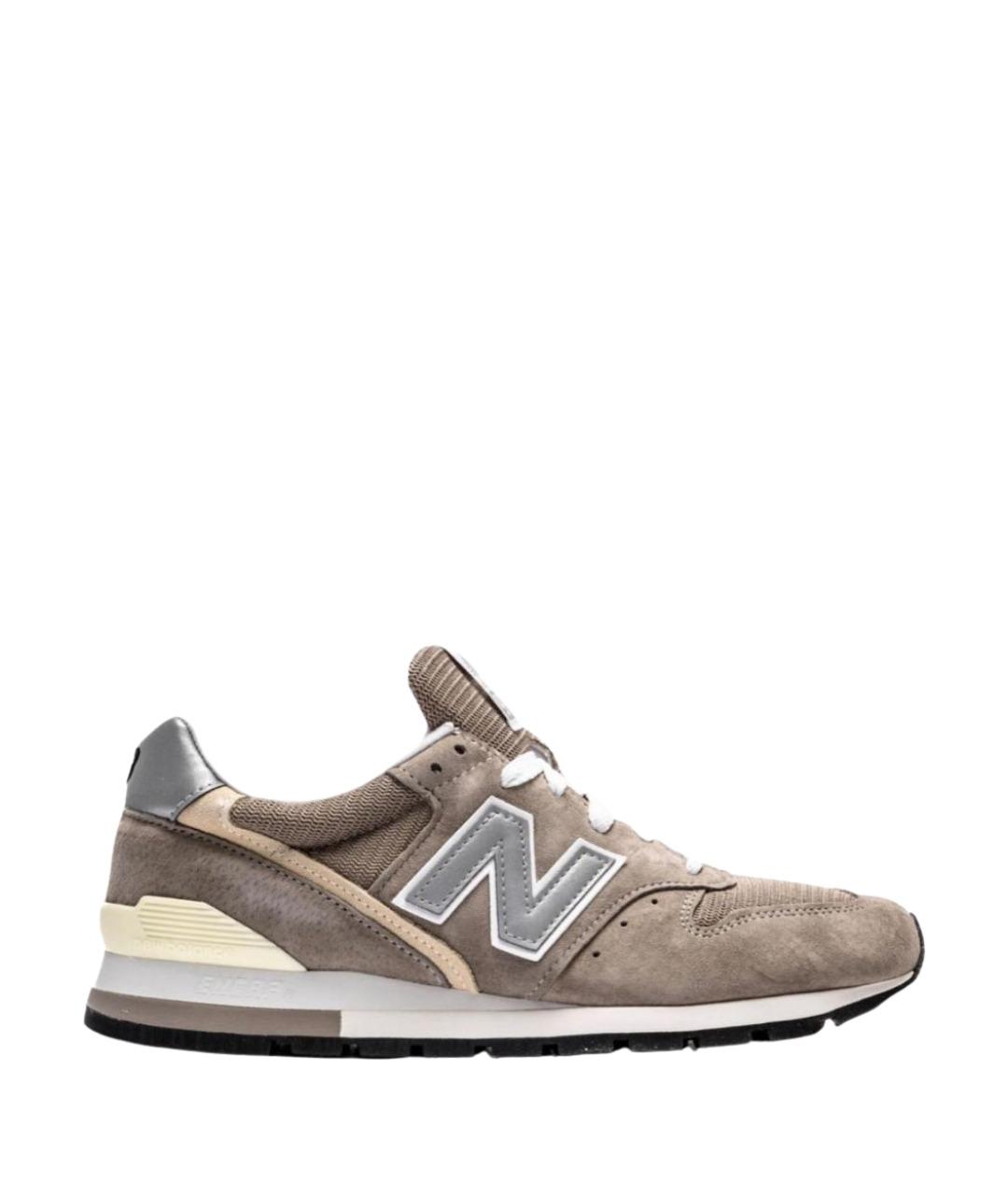 NEW BALANCE Бежевые замшевые низкие кроссовки / кеды, фото 1