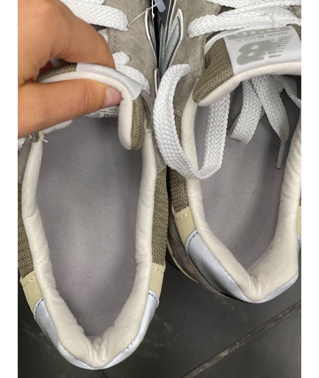 NEW BALANCE Бежевые замшевые низкие кроссовки / кеды, фото 8