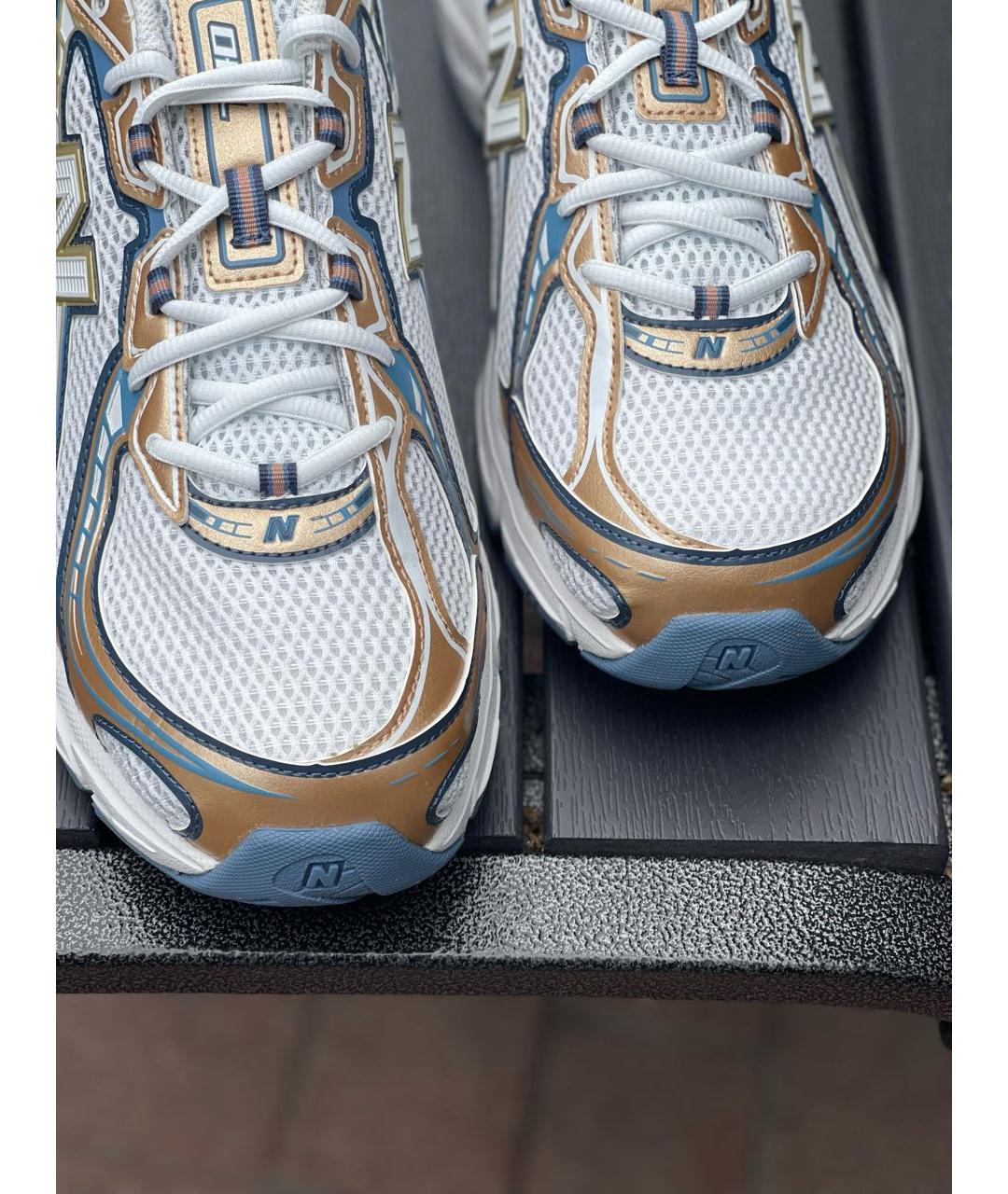 NEW BALANCE Белые синтетические низкие кроссовки / кеды, фото 7