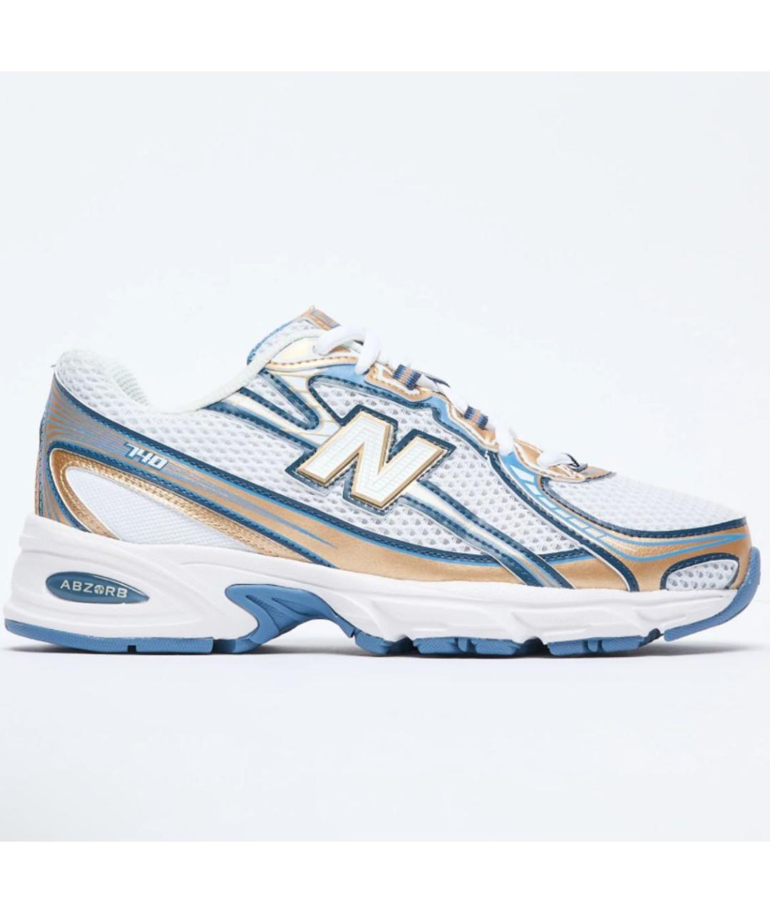 NEW BALANCE Белые синтетические низкие кроссовки / кеды, фото 9
