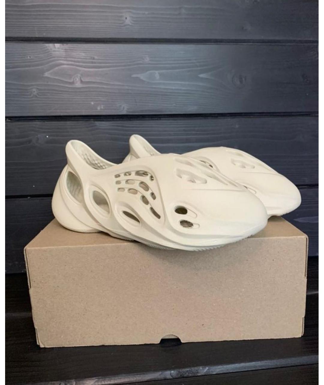 ADIDAS Белые резиновые высокие кроссовки / кеды, фото 4