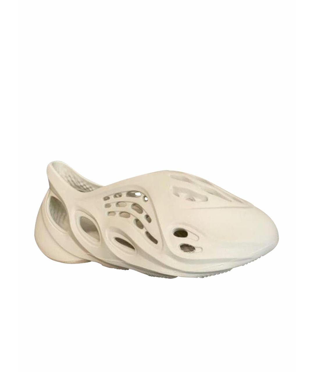 ADIDAS Белые резиновые высокие кроссовки / кеды, фото 1