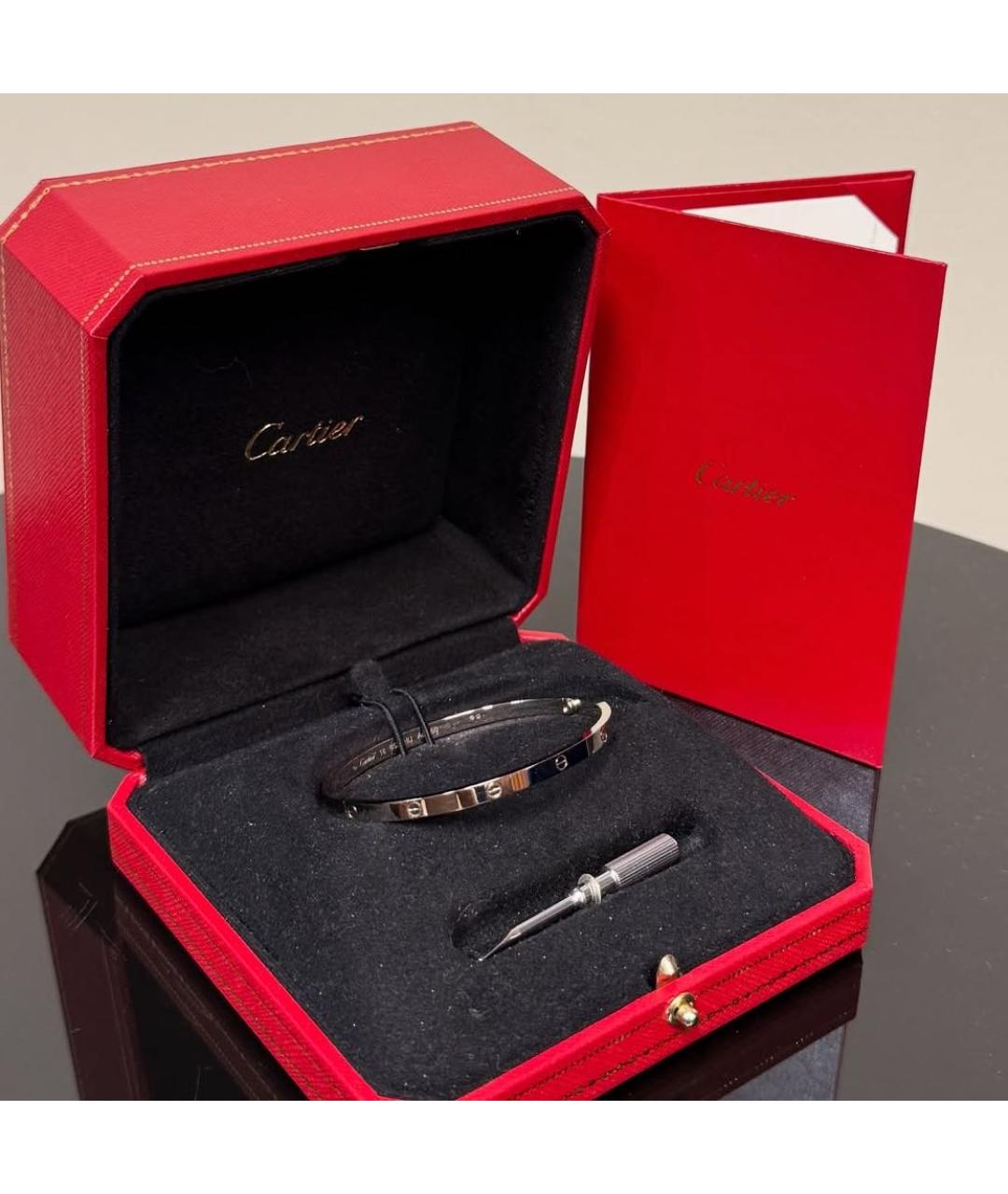 CARTIER Серебряный браслет из белого золота, фото 2