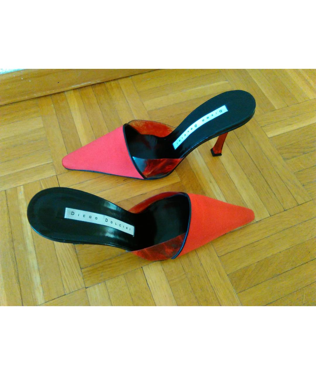 DIEGO M Красные мюли, фото 8