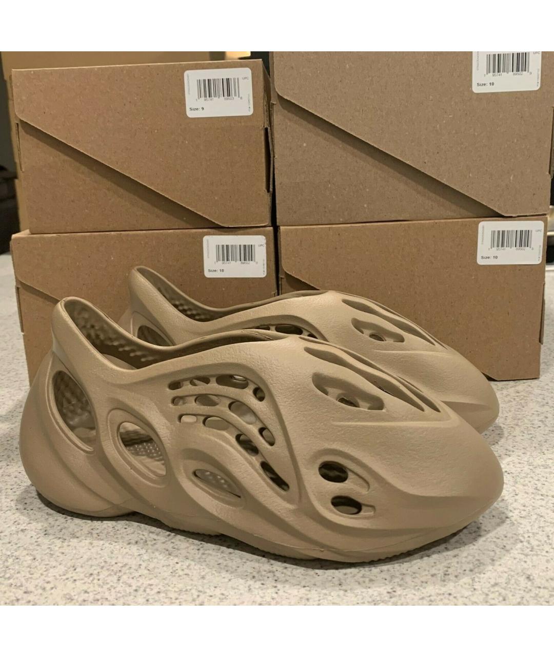 ADIDAS Золотые резиновые высокие кроссовки / кеды, фото 5