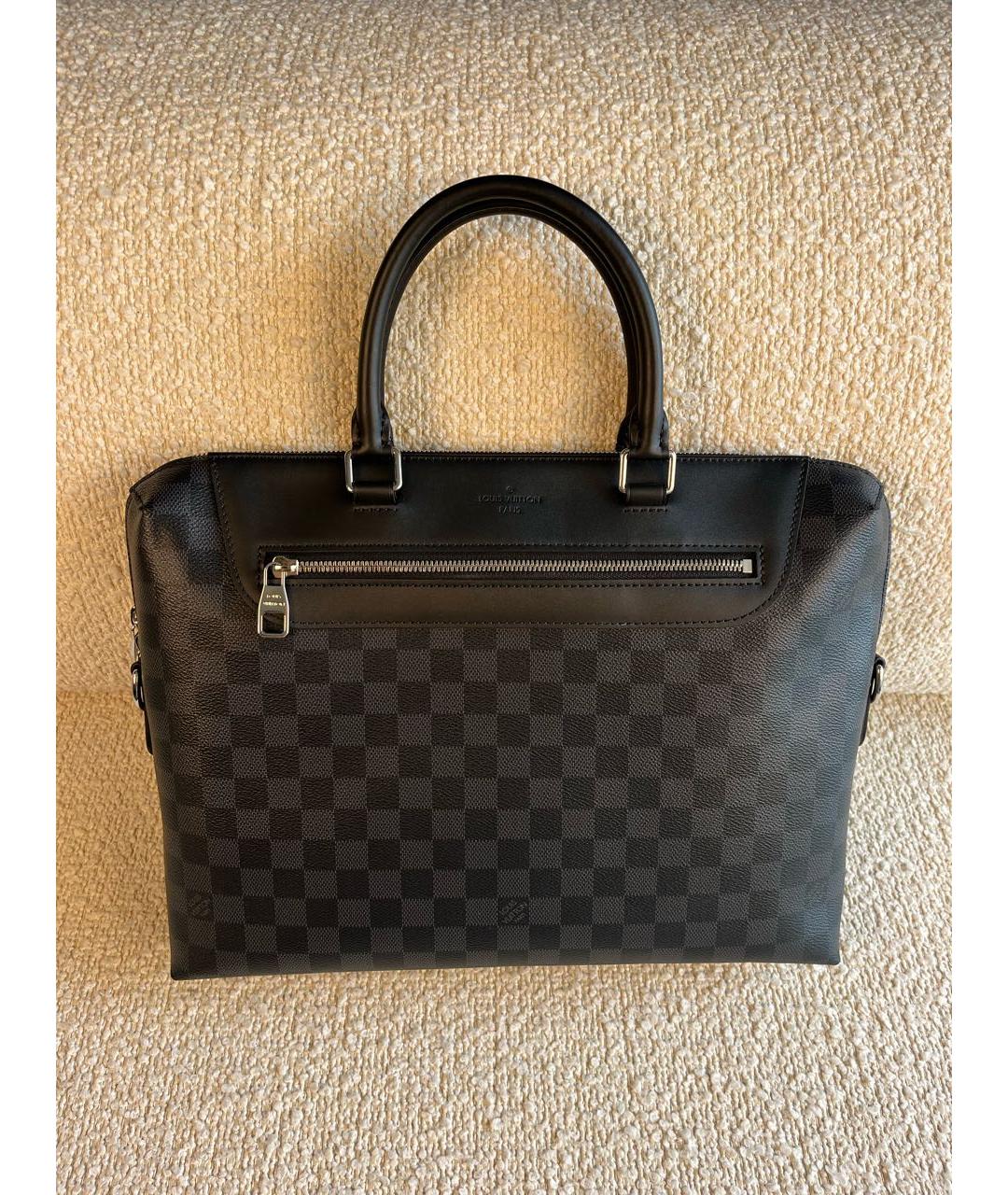 LOUIS VUITTON Черный портфель, фото 9