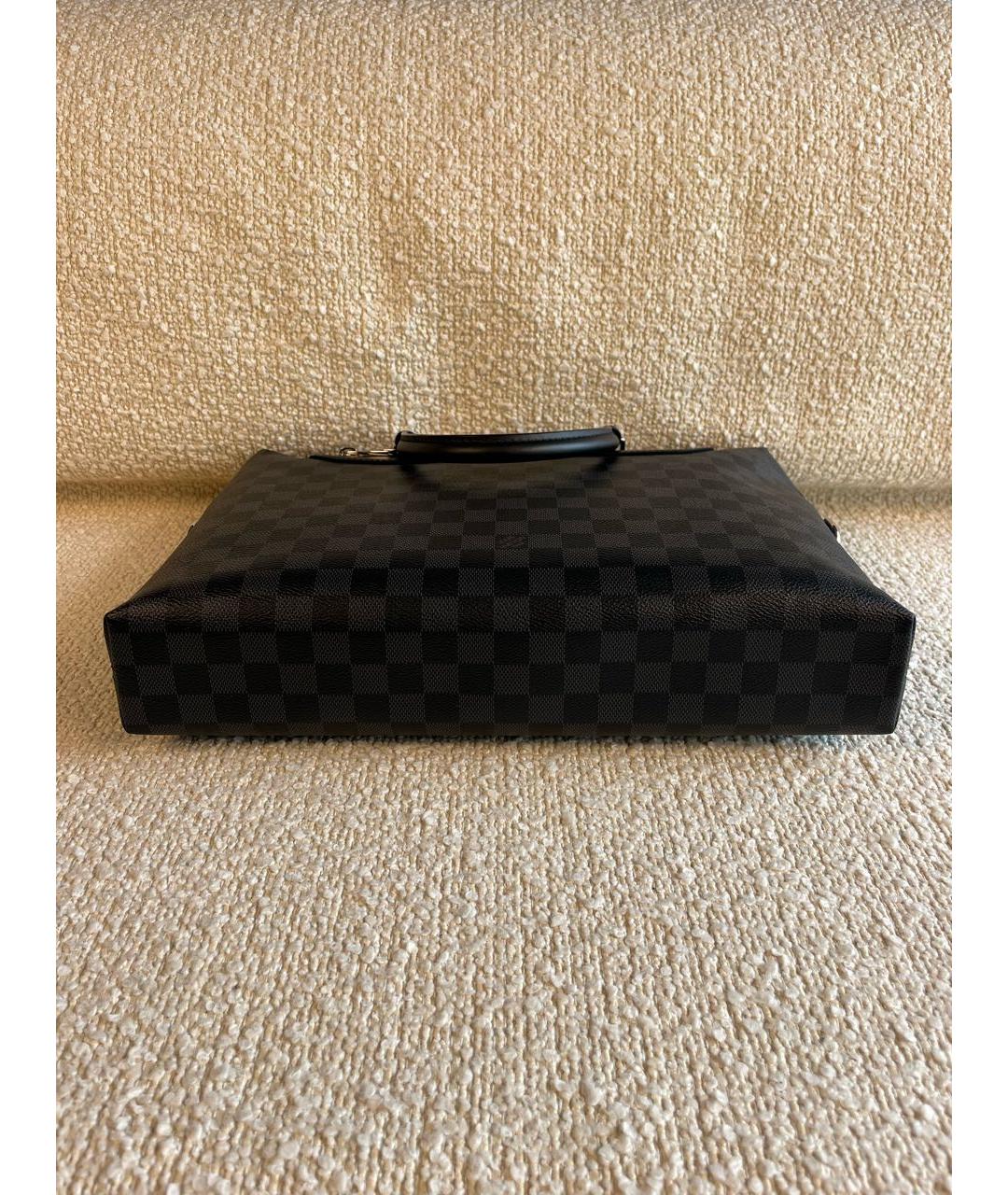 LOUIS VUITTON Черный портфель, фото 6