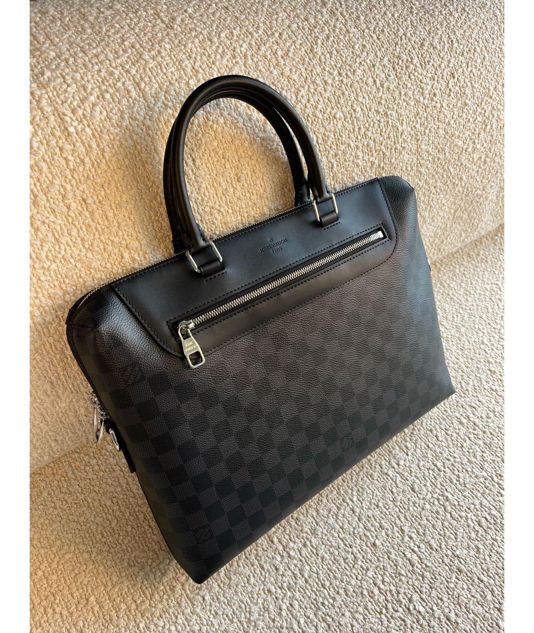 LOUIS VUITTON Черный портфель, фото 2