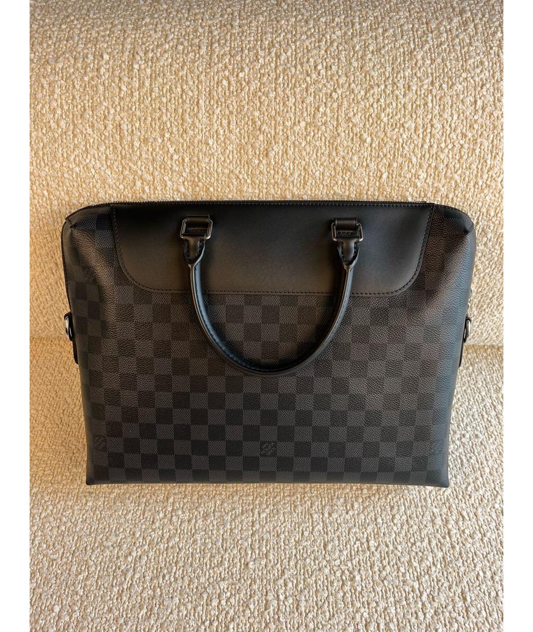 LOUIS VUITTON Черный портфель, фото 3