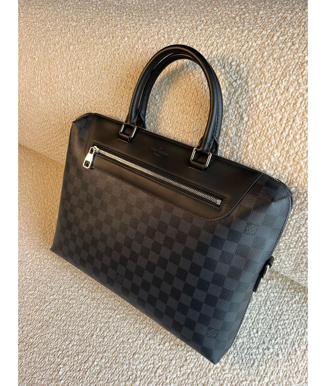 LOUIS VUITTON Черный портфель, фото 5