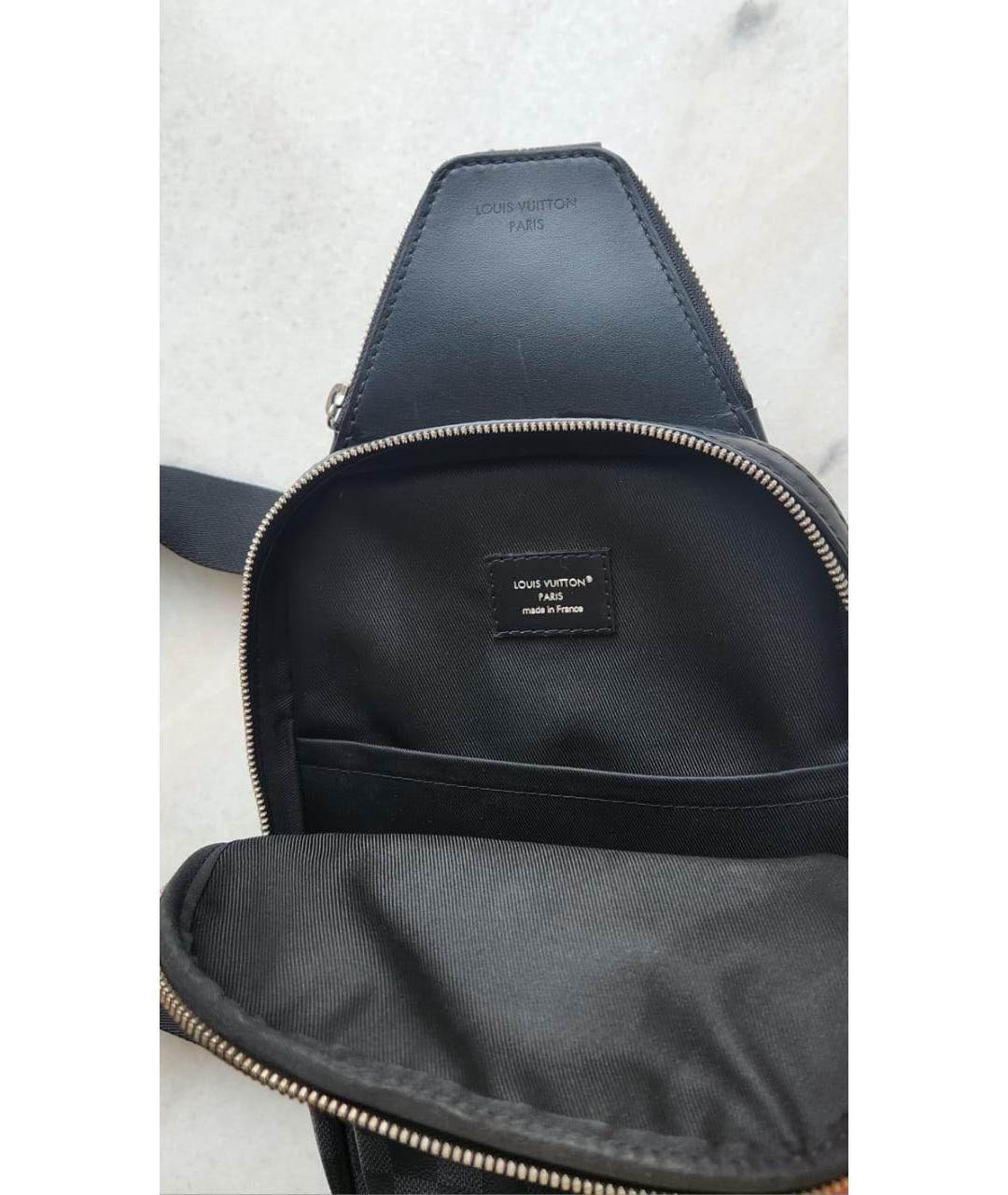 LOUIS VUITTON Черная сумка на плечо, фото 4