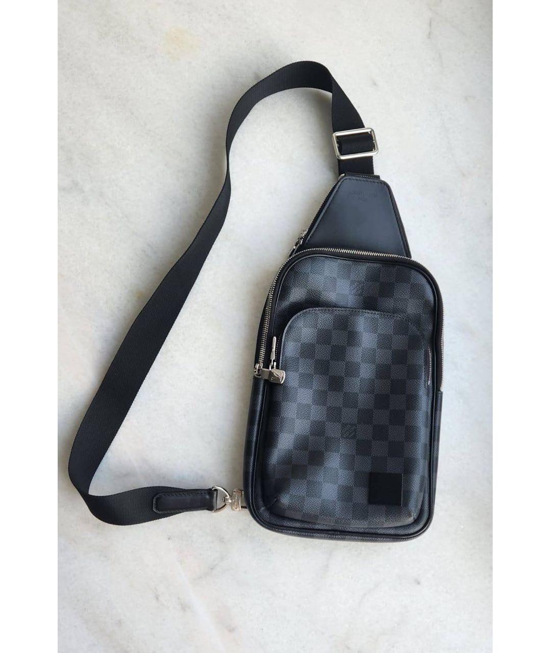 LOUIS VUITTON Черная сумка на плечо, фото 9