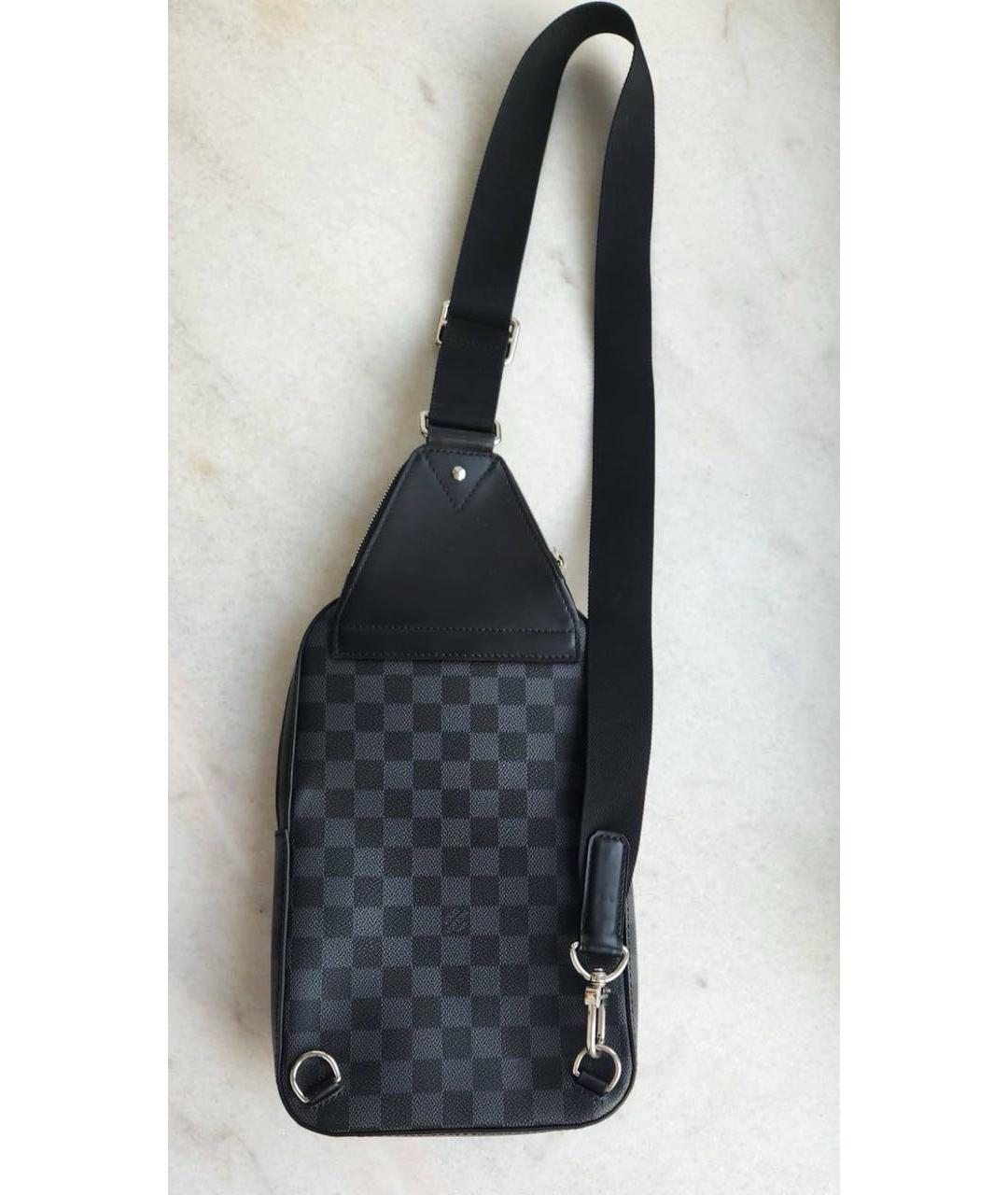 LOUIS VUITTON Черная сумка на плечо, фото 3