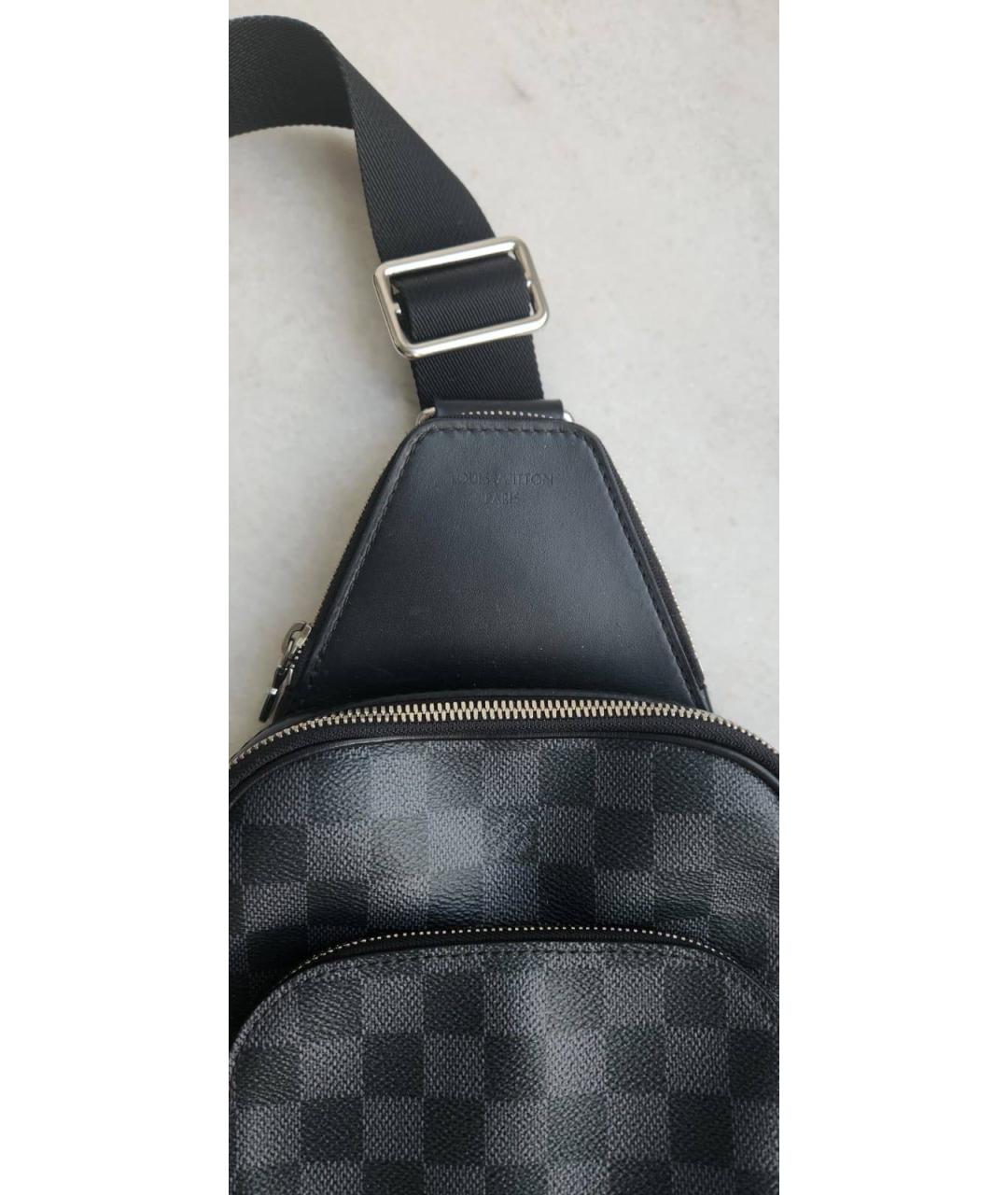 LOUIS VUITTON Черная сумка на плечо, фото 7