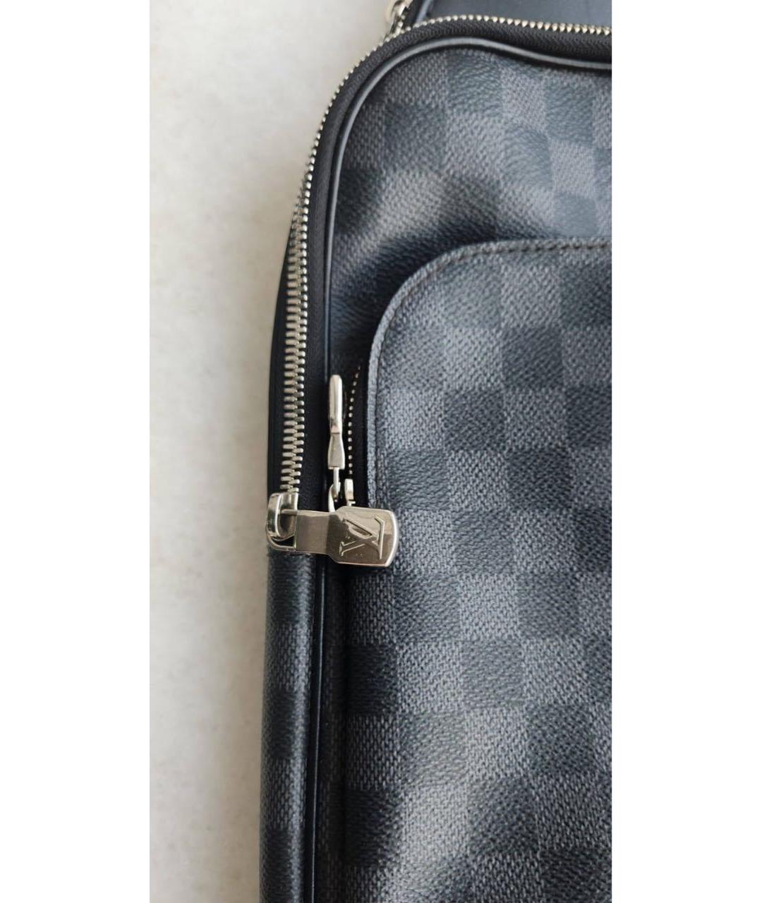 LOUIS VUITTON Черная сумка на плечо, фото 5