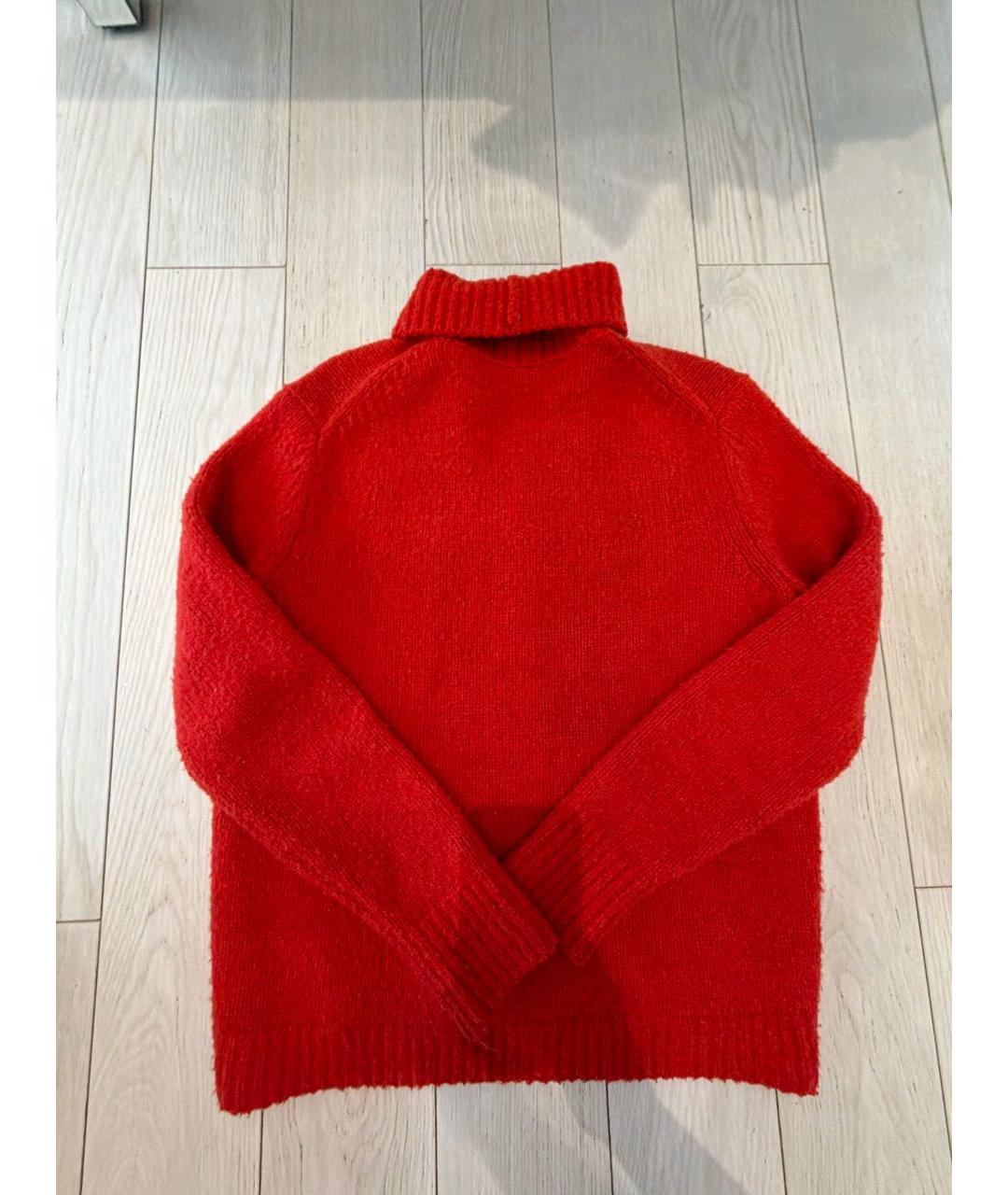 ACNE STUDIOS Красный шерстяной джемпер / свитер, фото 2