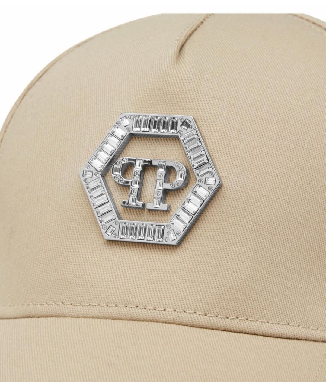 PHILIPP PLEIN Бежевая хлопковая кепка, фото 4