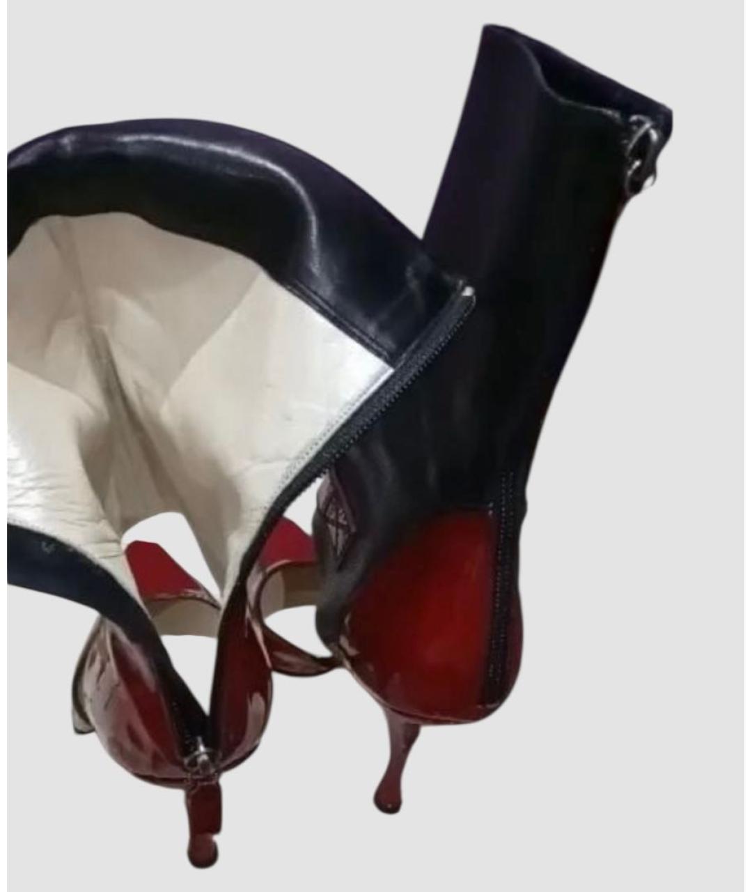 CHRISTIAN DIOR Бордовые кожаные туфли, фото 3