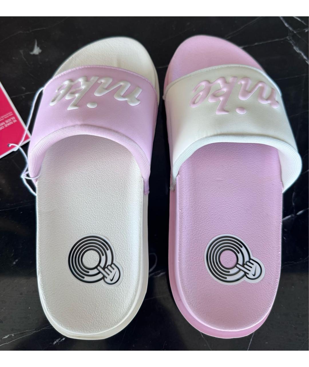 NIKE Розовые шлепанцы, фото 8