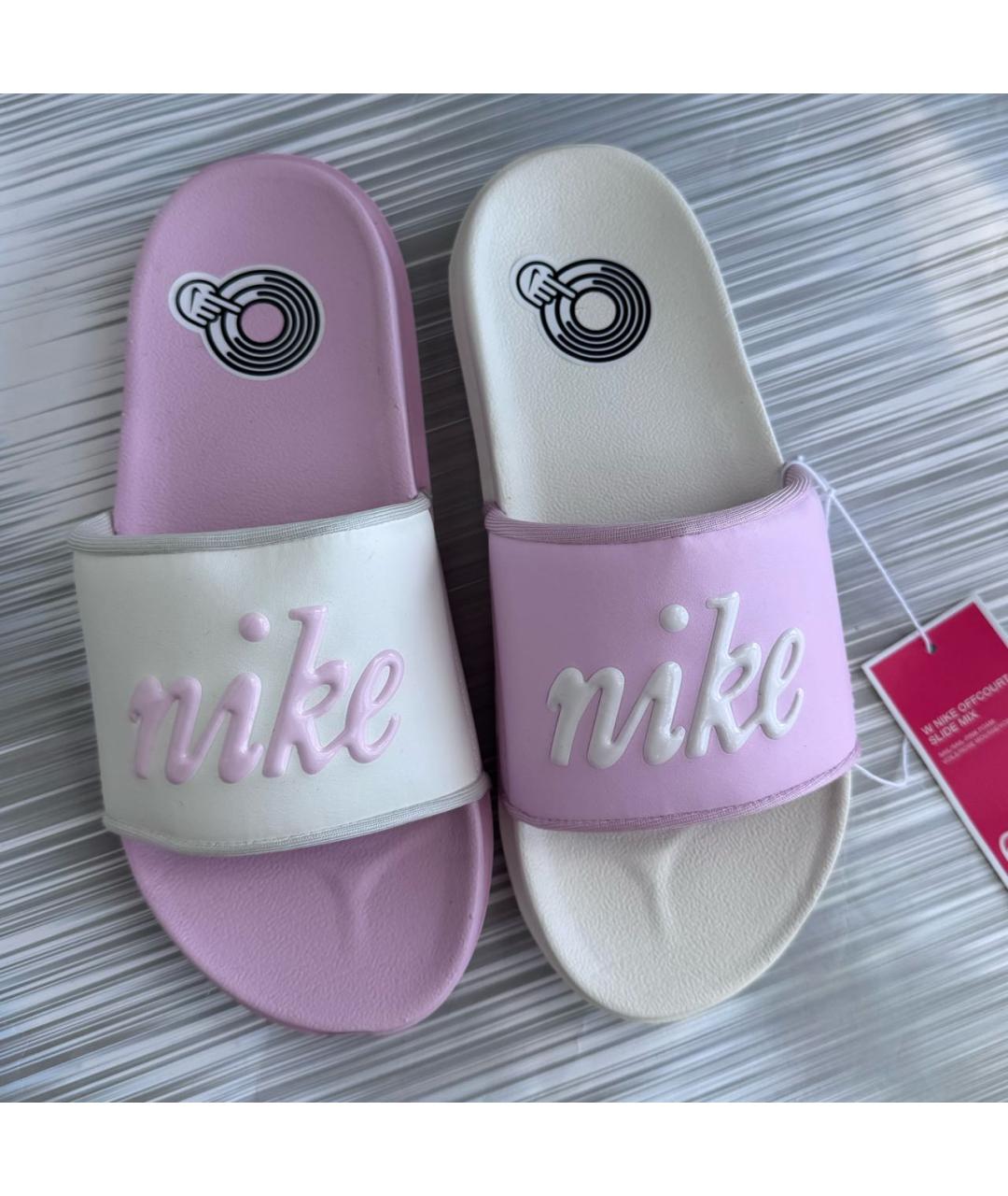 NIKE Розовые шлепанцы, фото 7