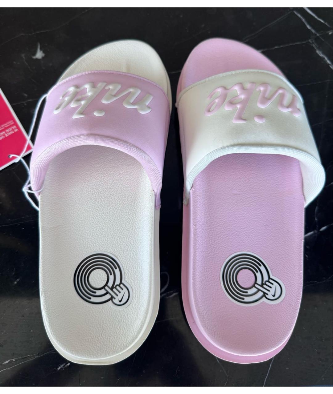 NIKE Розовые шлепанцы, фото 3