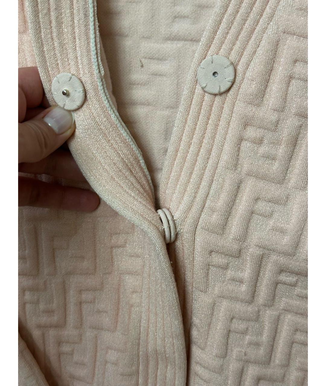 FENDI Розовый кардиган, фото 4