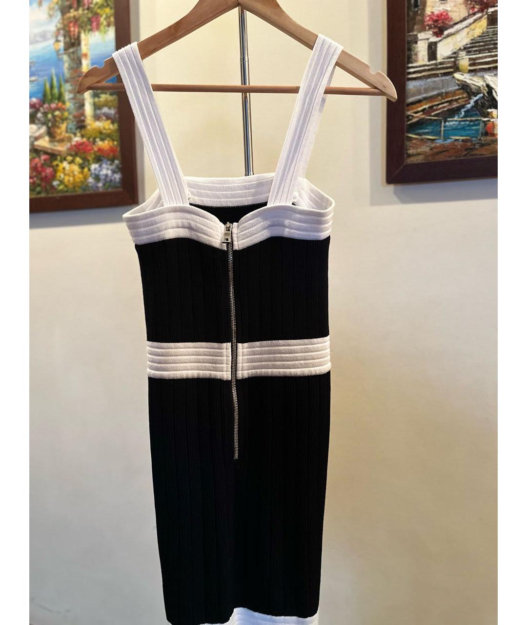 BALMAIN Черное вискозное вечернее платье, фото 2