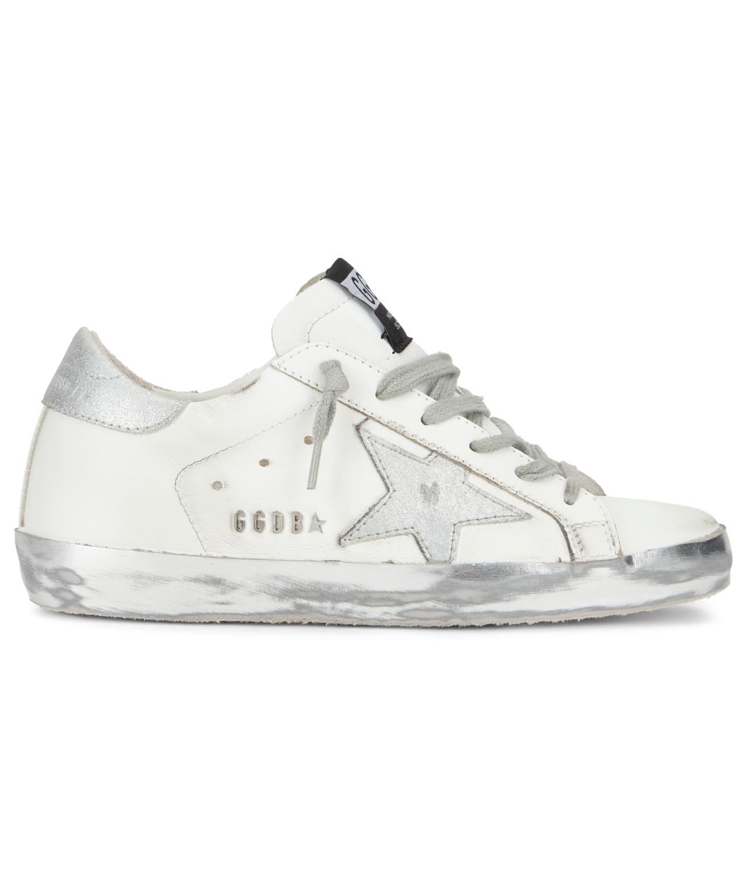 GOLDEN GOOSE Белые кожаные кеды, фото 2