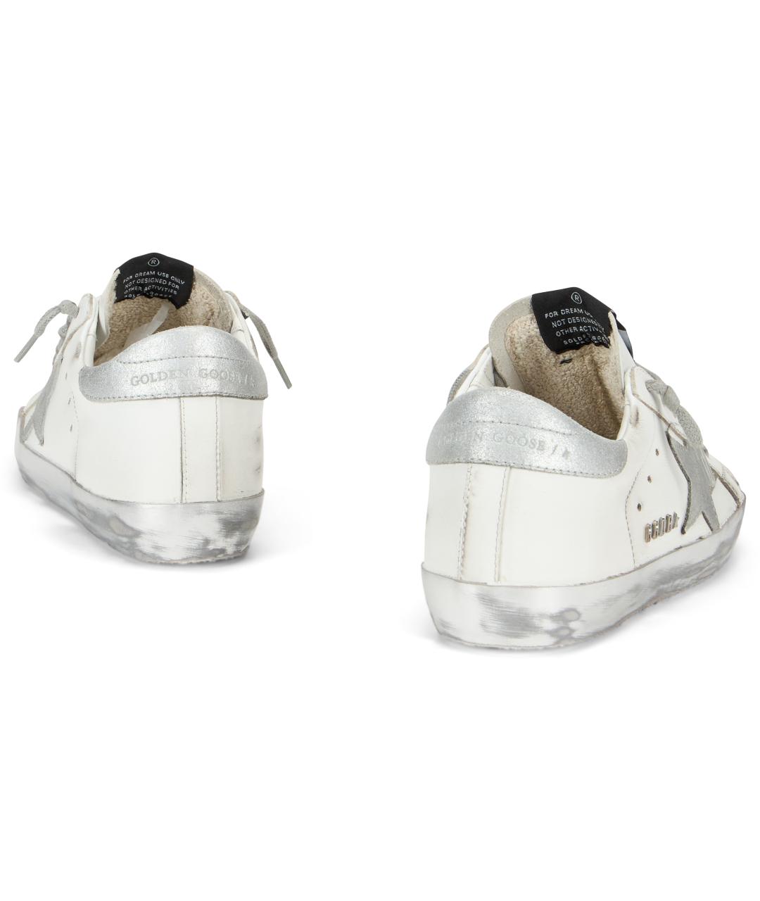 GOLDEN GOOSE Белые кожаные кеды, фото 4