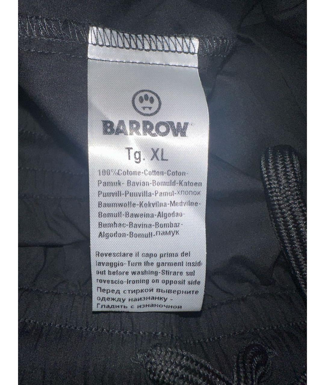 BARROW Черные хлопковые шорты, фото 4